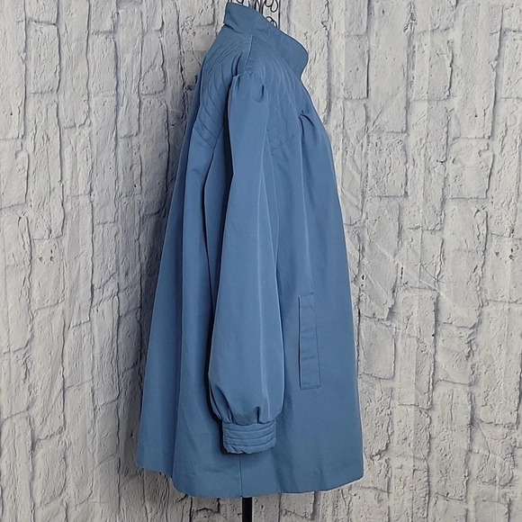 PA ORIGINALS Blue Mid Length‎ Lightweight Coat Size 14 1/2 16 1/2 - Picture 6 of 9